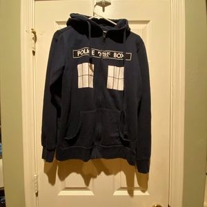 Doctor Who TARDIS zip up